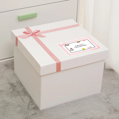 White Surprise Birthday Gift Box Extra Large Ceremony Feeling Girlfriend Present Box Special Large Size Wedding Celebration S...