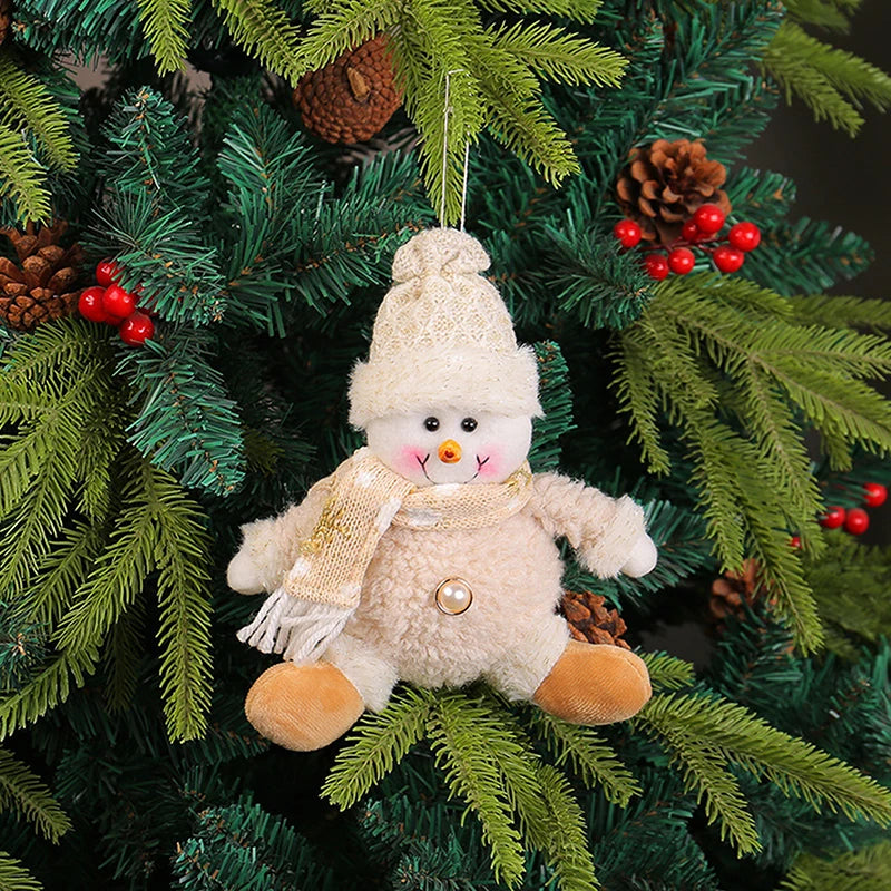 Christmas Tree Hanging Ornaments, Doll Decoration, Santa Claus, Hanging Pendant for Walls Windows and Doors, Cute