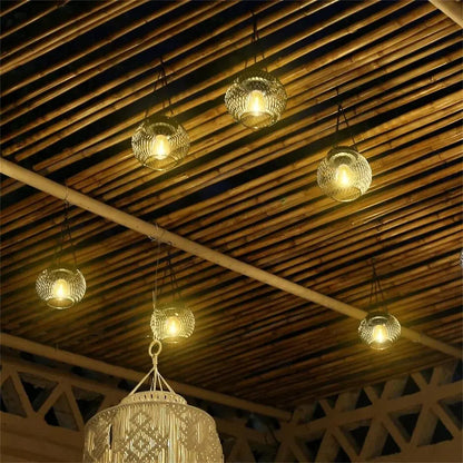 Solar Lantern Outdoor, Ortiny Upgraded Solar Lights for Outside Decorative Outdoor Hanging Lights Waterproof Solar Lanterns