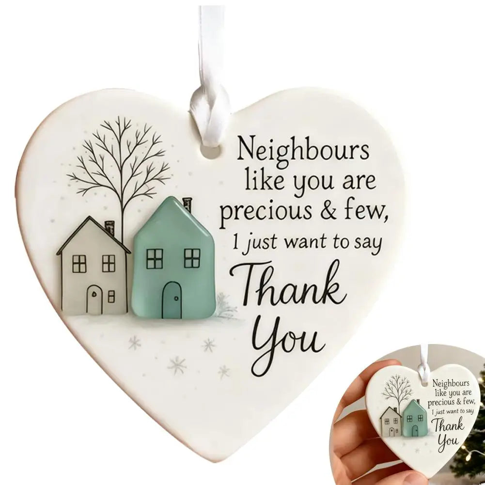 Thank You Gifts for Neighbor Christmas Ornament Old New Neighbor Welcome Gift for Neighbors Birthday Neighbor Moving Away Gifts