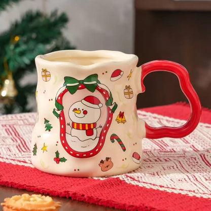 380ML Christmas Ceramic Cup Set
