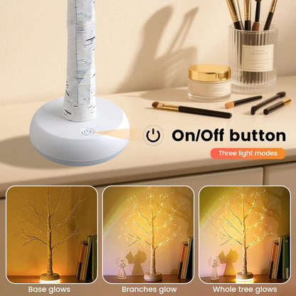 LED Christmas Birch Home Decoration Light Indoor Bedroom Party Decoration Landscape Luminous Tree Light