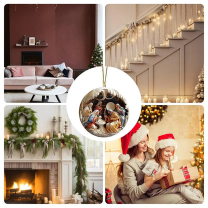 Christmas Nativity Ornaments Nativity Keepsake Religious Ornament Exquisite Indoor Nativity Scene Ornaments For Christmas