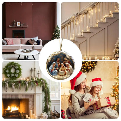 Christmas Nativity Ornaments Nativity Keepsake Religious Ornament Exquisite Indoor Nativity Scene Ornaments For Christmas