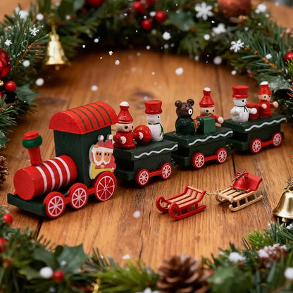 Christmas Train Merry Christmas Decorations For Home 2025 Cristmas Ornament Xmas Navidad Noel Gifts Happy New Year 2026 Gifts
