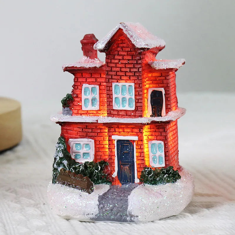 Christmas House Light Decorations For Home Ornaments Kids Xmas Gift New Year 2024 Navidad Decor Bedroom Night Light With Battery