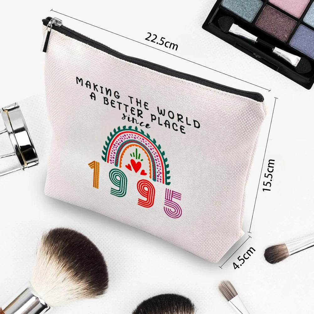 30th Birthday Gifts for Her Makeup Bags 30th Birthday Decorations for Women 1995 30 Year Old Gift for Wife Sister Best Friend