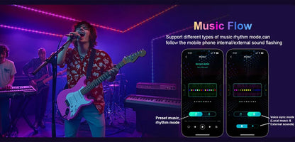 Christmas Tree Lights 20M Fairy String Lights w/ APP Control Music Sync 12 Modes IP65 Waterproof USB Powered for Xmas Home Decor