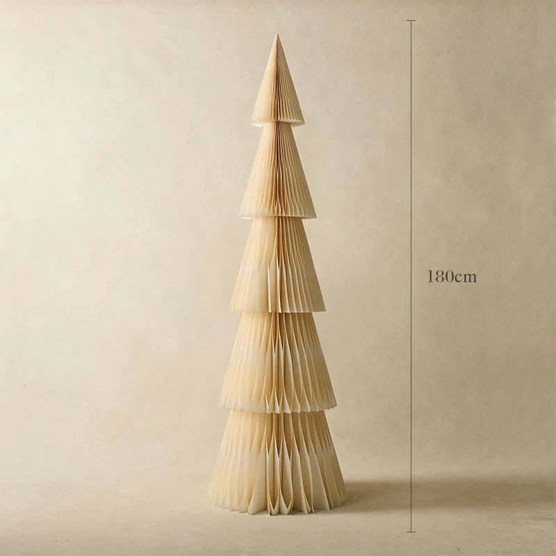 Christmas tree large origami ornament 1.8 meters creative Christmas decorations shopping mall holiday decoration props