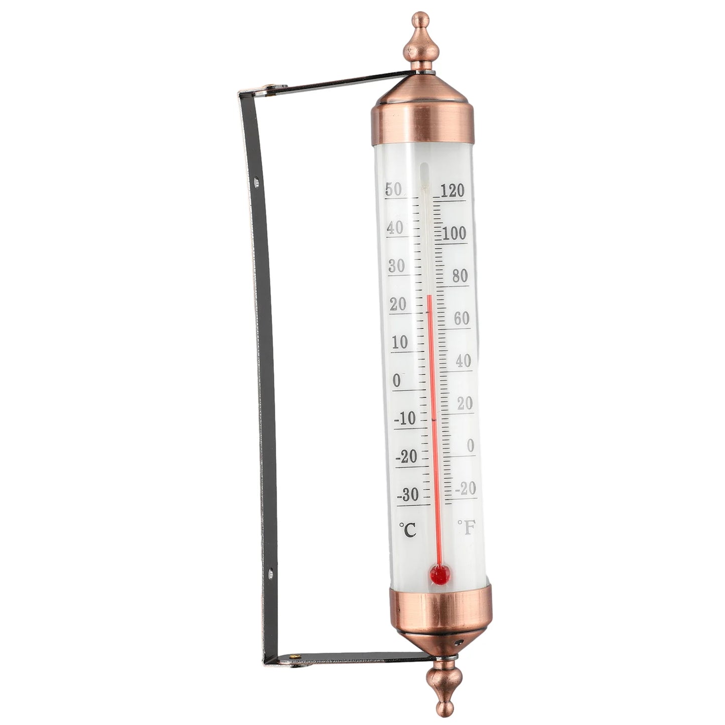 Outdoor Thermometer Garden Patio Outside Wall Greenhouse Sun Terrace Bronze Effect Outside Wall Thermometer Outdoor Thermometers