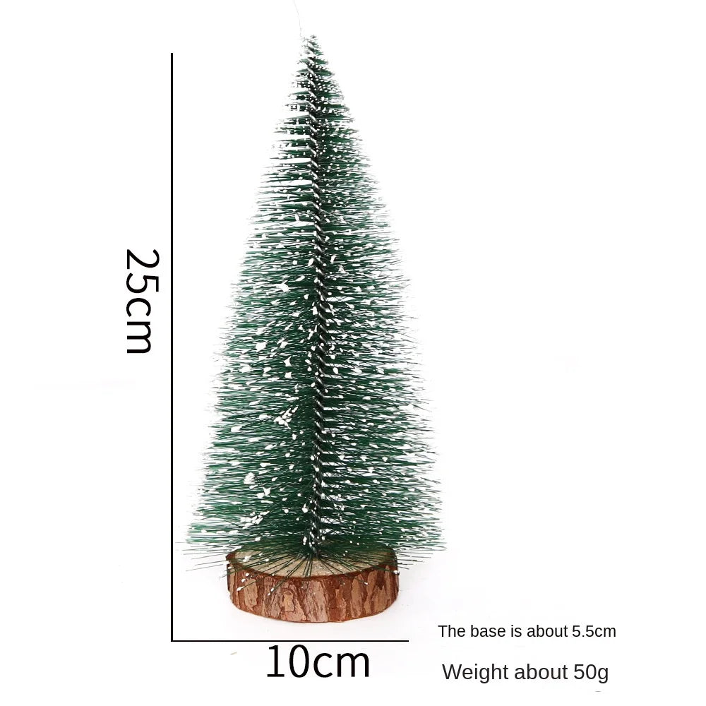 40CM Artificial Christmas Trees Snow Pine Tree Desktop Decorative Mini Christmas Tree Ornament Navidad Xmas Decorations New Year