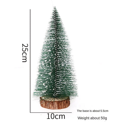 40CM Artificial Christmas Trees Snow Pine Tree Desktop Decorative Mini Christmas Tree Ornament Navidad Xmas Decorations New Year