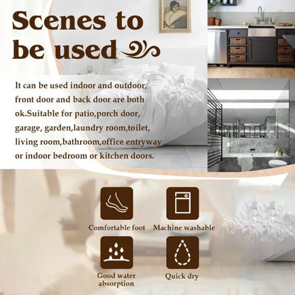 Christmas Decoration Simple Tree Welcome Mat Suitable for Indoor and Outdoor Kitchen Home Office Holiday Retro Home Decoration