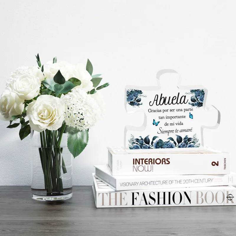 1pc, SpanishGifts For Grandma Acrylic Decorations Delicate Grandma Gifts From Grandchildren Christmas Anniversary Birthday Gifts