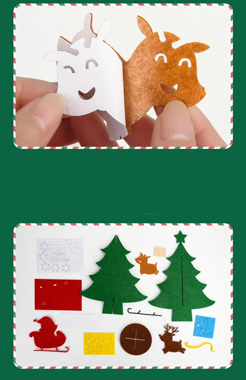 Christmas Decoration Xmas Tree for Home Decor Xmas New Year 2026 Navidad Party Ornaments Kids Handmade Crafts DIY Gift Accessory