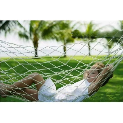 Outdoor Sports Hammock, Outdoor Sports Camping Hammock Net Nylon Rope Hook, Suitable for Garden, Beach, Courtyard Travel