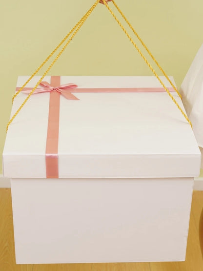 White Surprise Birthday Gift Box Extra Large Ceremony Feeling Girlfriend Present Box Special Large Size Wedding Celebration S...