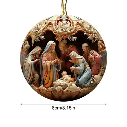 Christmas Nativity Ornaments Nativity Keepsake Religious Ornament Exquisite Indoor Nativity Scene Ornaments For Christmas