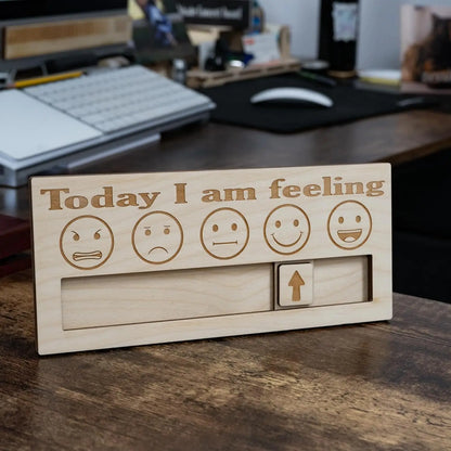 Emotions, Mood, Barometer, Personal Wooden Emotions, Cute Decorations, Christmas and Halloween Gifts, The Best Gifts for Friends