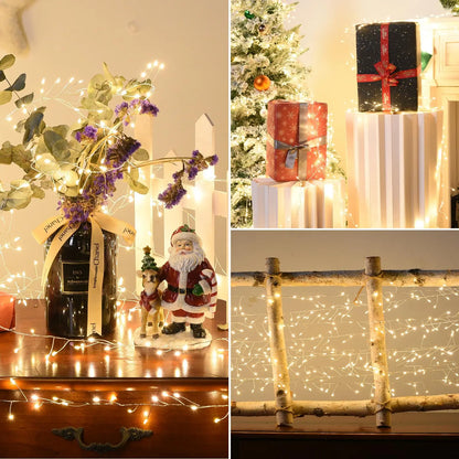 LED Firecracker String Lights Garland Fairy Light Christmas Tree Lights for Wedding Party Christmas Outdoor Decoration 2025
