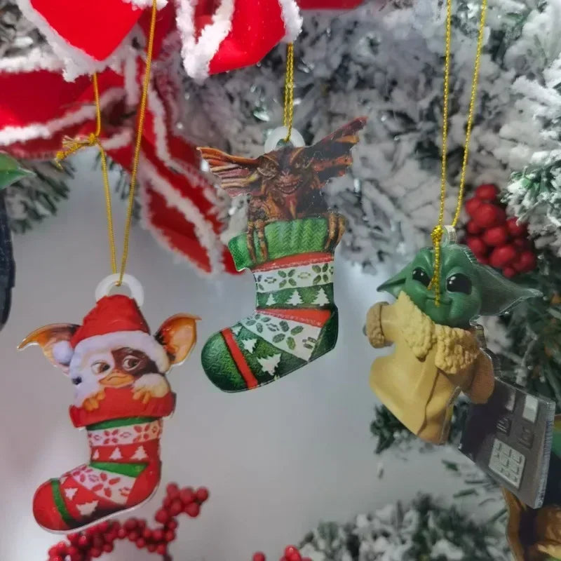 Christmas Ornaments Hanging Decor for Tree, Holiday Party Home Decor, Birthday Scene Supplies Amagi