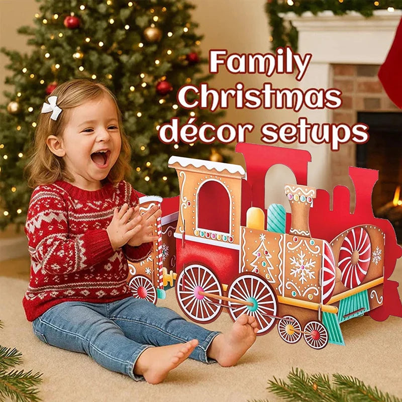 Santa's Gift Train — Deliver Holiday Cheer In Style DIY Personalised Christmas Train Sets Xmas Decoration