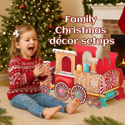 Santa's Gift Train — Deliver Holiday Cheer In Style DIY Personalised Christmas Train Sets Xmas Decoration