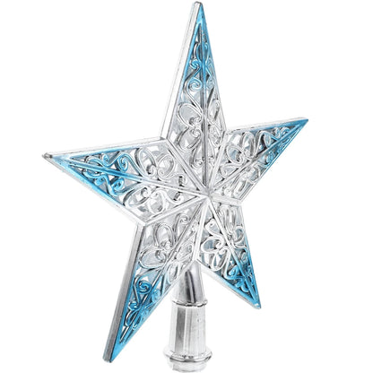 Christmas Ornament Christmas Tree Star Topper Star Party Decoration Tree toppers Blue Decorchraitmas Supplies Favors