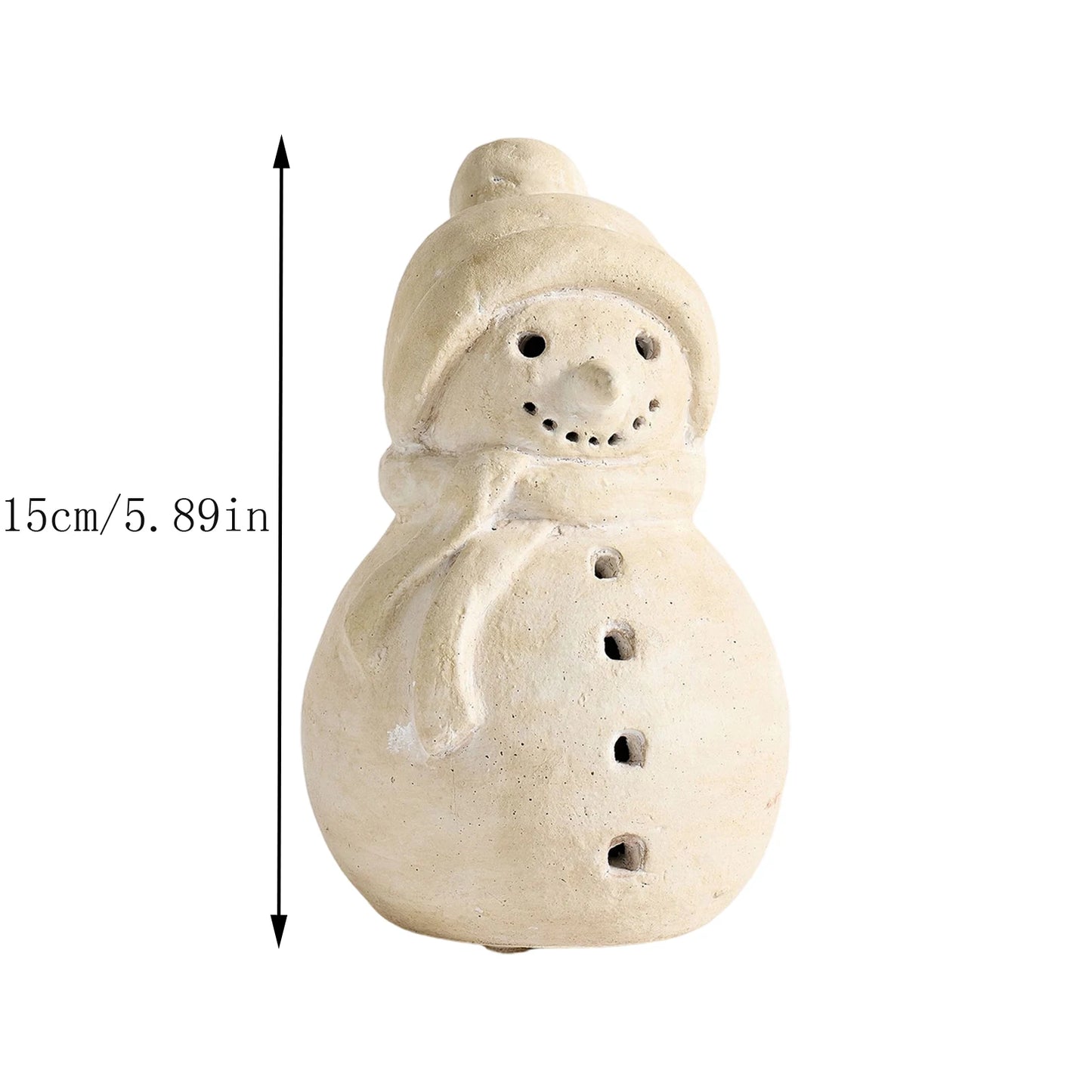 Christmas Tree Snowman Desktop Decoration,Resin Snowman Statue Ornament Decoration Making The Home Filled with Xmas Atmosphere