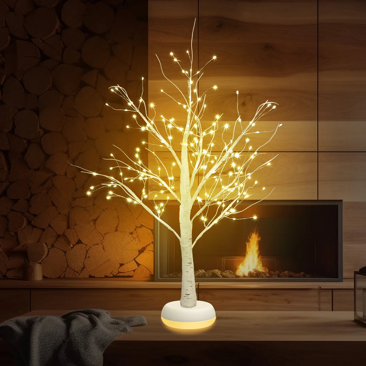 LED Christmas Birch Home Decoration Light Indoor Bedroom Party Decoration Landscape Luminous Tree Light