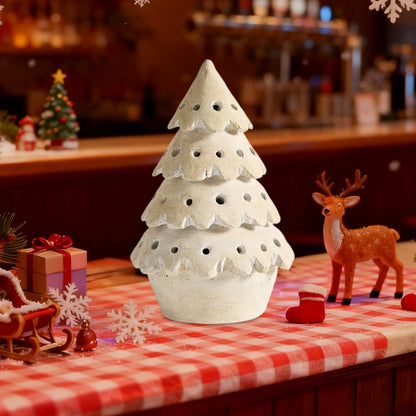 Christmas Tree Snowman Desktop Decoration,Resin Snowman Statue Ornament Decoration Making The Home Filled with Xmas Atmosphere