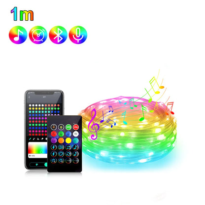 50M 20M 10M 5M 1M Christmas Lights LED Fairy String Light USB Smart Bluetooth Curtain Lights Garland for Home Party Decoration