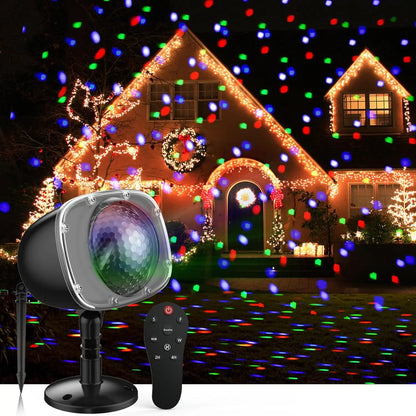 Christmas Snowfall Projection Lights Indoor Outdoor Holiday Lights With Remote Control for Halloween Christmas Party Wedding