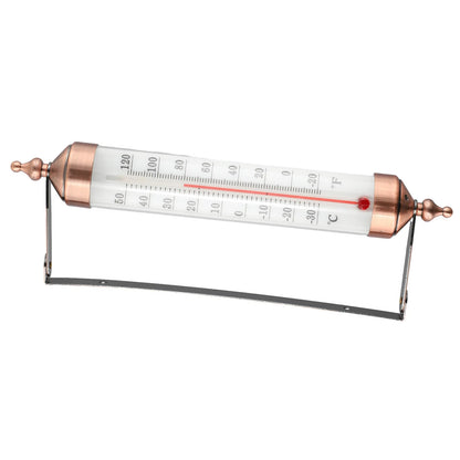 Outdoor Thermometer Garden Patio Outside Wall Greenhouse Sun Terrace Bronze Effect Outside Wall Thermometer Outdoor Thermometers