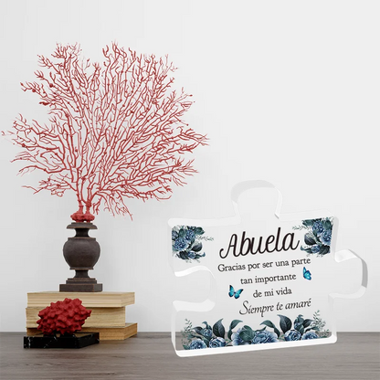 1pc, SpanishGifts For Grandma Acrylic Decorations Delicate Grandma Gifts From Grandchildren Christmas Anniversary Birthday Gifts
