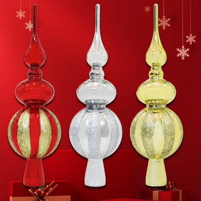 Christmas Tree Decorations, Shiny Christmas Tree Top Ornaments Christmas Tree Hang Pendant Festival Ornament For Home Decor