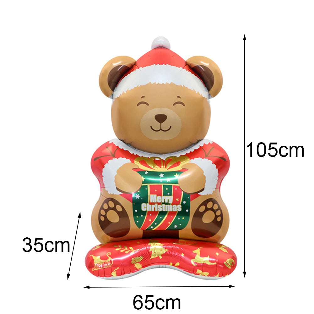 Christmas Inflatable Snowman Balloon Standing Snowman  Foil Balloon Outdoor Yard Decorations New Year Xmas Party Christmas Decor
