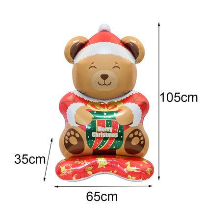 Christmas Inflatable Snowman Balloon Standing Snowman  Foil Balloon Outdoor Yard Decorations New Year Xmas Party Christmas Decor