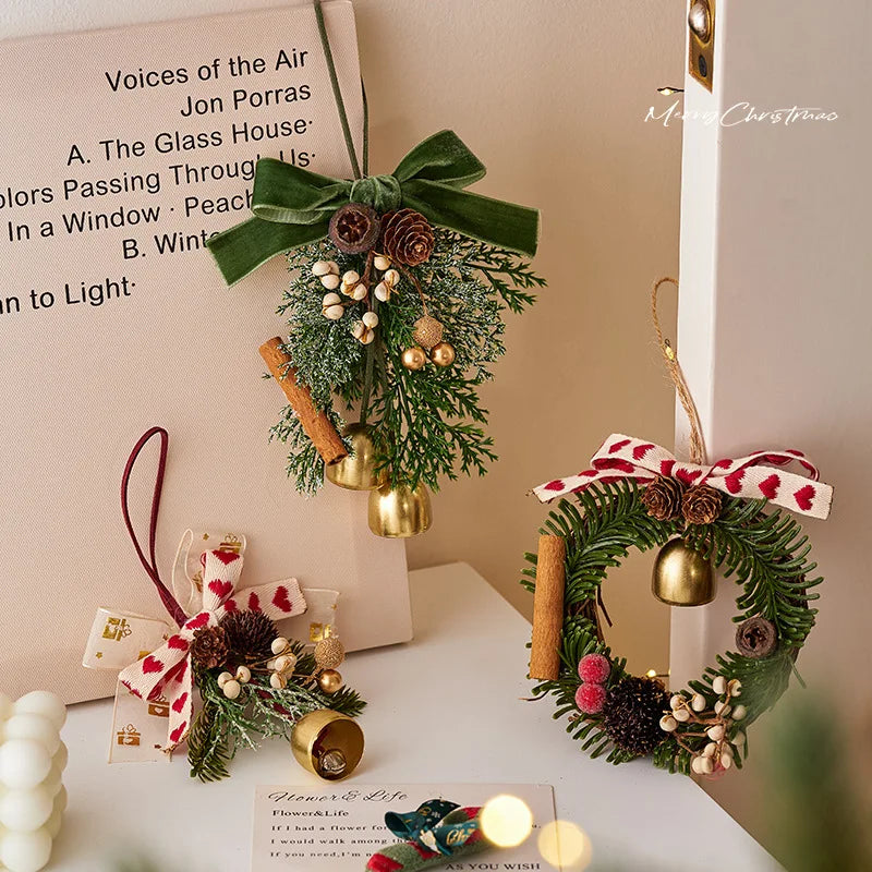 Christmas Bells Decorations Hanging Ornaments for Xmas Tree and Home Holiday Decoration