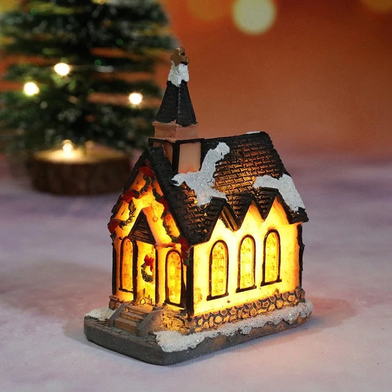 Christmas House Light Decorations For Home Ornaments Kids Xmas Gift New Year 2024 Navidad Decor Bedroom Night Light With Battery