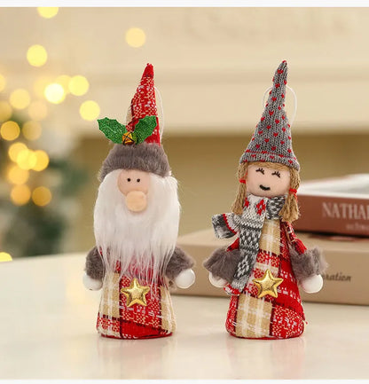 Christmas Ornaments Red Star Christmas Tree Pendant Xmas DIY New Year 2023 Party Gifts Noel Supply Navidad 2022 Home Decor