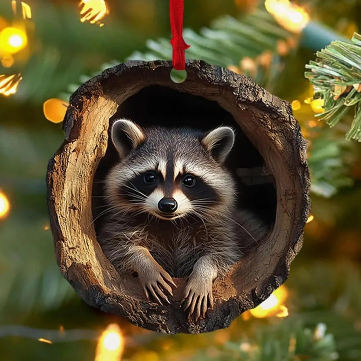 Christmas Ornaments Acrylic Cartoon Forest Acrylic Christmas Ornaments Seasonal Decor for Tree Ceiling Cute Hanging Pendants