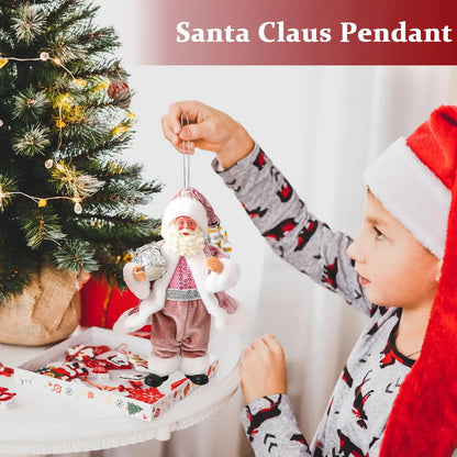 Santa Claus Ornaments Cloth Santa Tree Ornaments Holiday Decor Christmas Decorations Toys Christmas tree Santa Claus ornaments