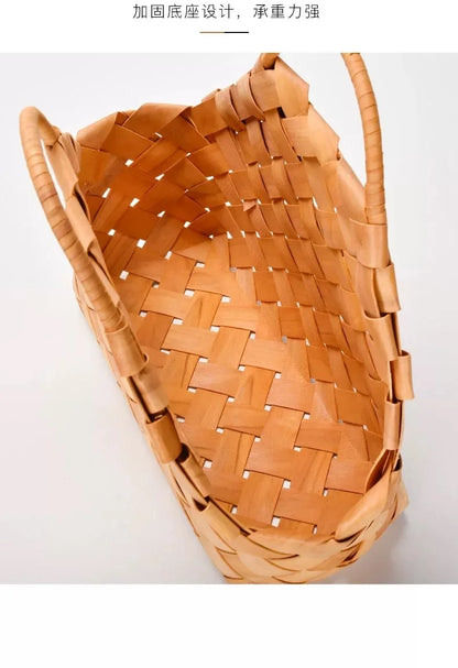 Gift Woven Flower Basket,decor Flower Basket Festival Wedding Birthday Creative Gift Woven Bag Hand Gift Basket Party Supplies