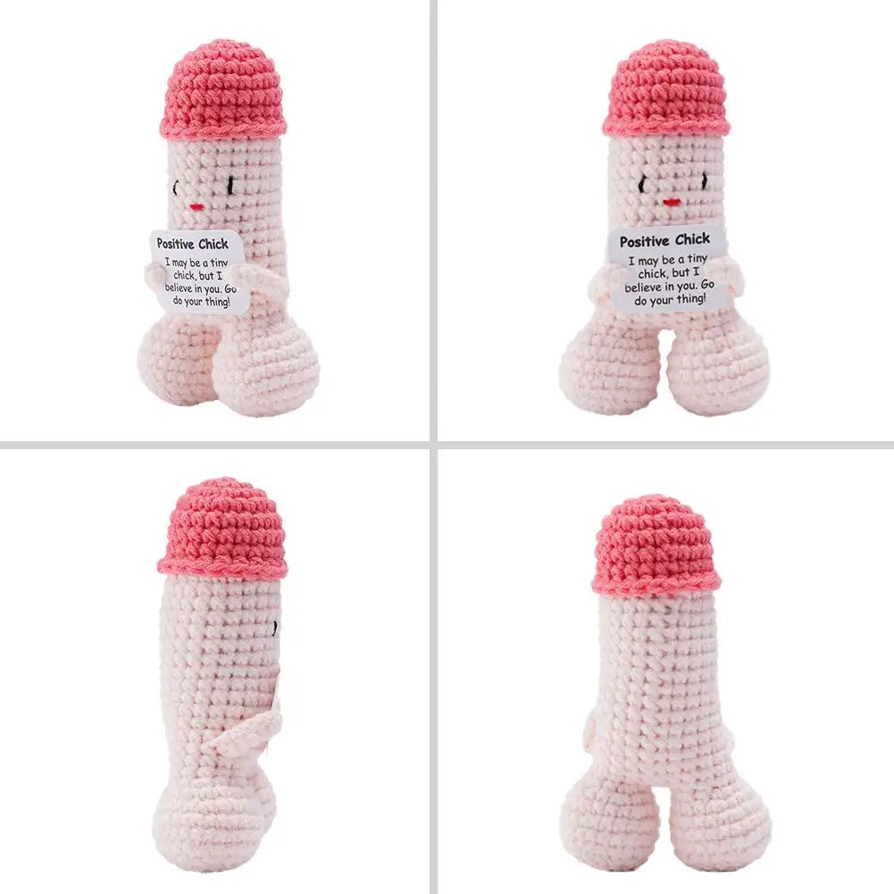 Gifts Mini Funny Handmade Emotional Doll Positive Energy Crochet Doll Decoration Gifts For Friends Boyfriend