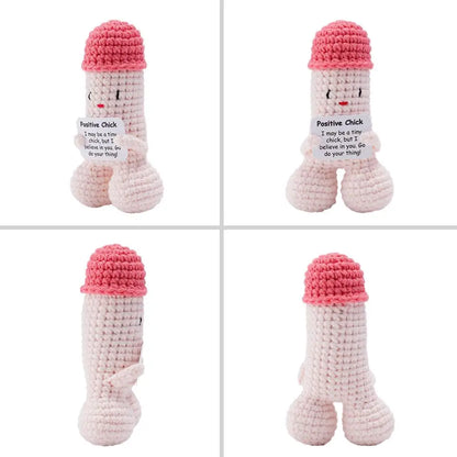Gifts Mini Funny Handmade Emotional Doll Positive Energy Crochet Doll Decoration Gifts For Friends Boyfriend