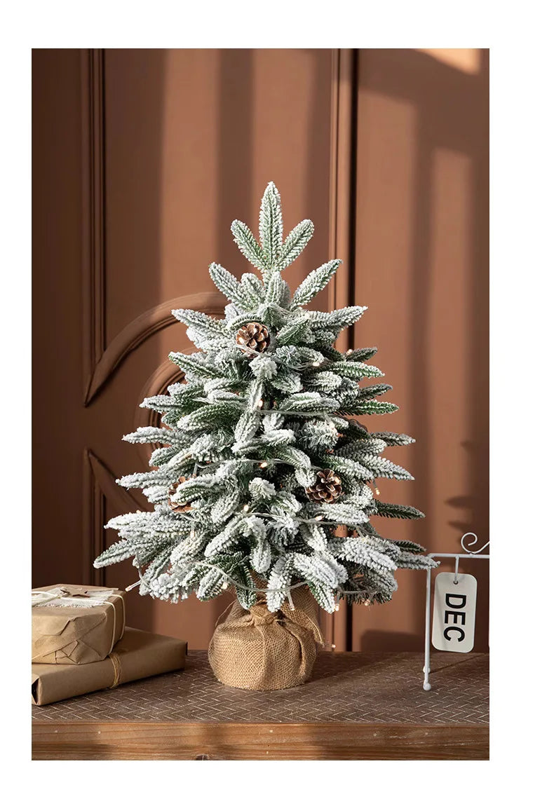 Christmas tree, Christmas, cedar, Christmas decorations, New Year, snowflakes, snow trees, atmosphere decoration supplies