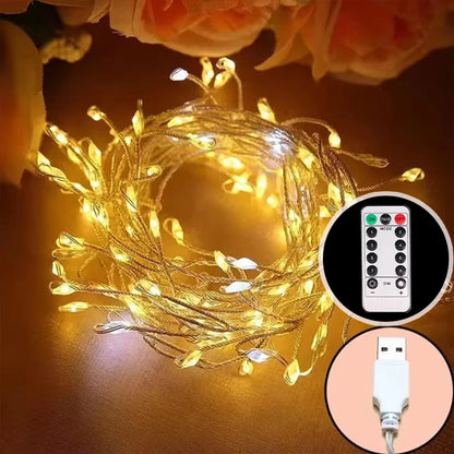 Christmas LED String Lights Garland Holiday Christmas Decoration Battery/USB Holiday Wedding Fairy Lights  Home