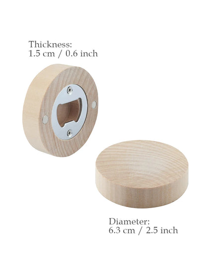 Baptism Gifts for Guests Personalized Magnet Bottle Openers Recuerdos de Bautizo Customized Wooden Fridge Magnets