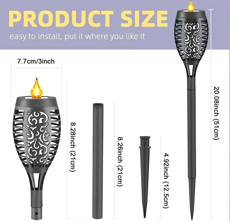 Outdoor LED Solar Garden Landscaping for Lawn Patio Yard Walkway